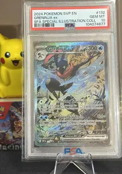 2024 POKEMON SVP EN-SV BLACK STAR PROMO #132 GRENINJA EX PSA 10 - Image 1