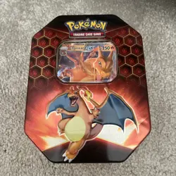 Pokemon Hidden Fates Charizard Tin of Cards - Opened (see description) - Image 1