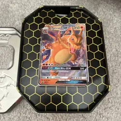 Pokemon Hidden Fates Charizard Tin of Cards - Opened (see description) - Image 2