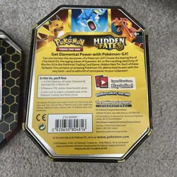 Pokemon Hidden Fates Charizard Tin of Cards - Opened (see description) - Image 5