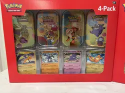 Pokemon TCG 151 Mini Tins 4 Pack + 4 Promos 💎SEALED💎 lot of 2 - Image 2