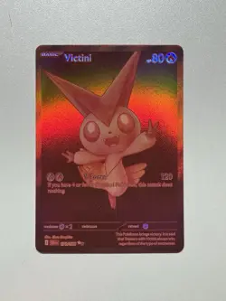 2025 Pokemon Victini EN 171/086 Sv: Black Bolt White Flair! Holo! Rare! - Image 1