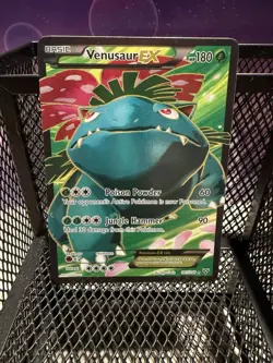 Pokemon TCG Venusaur EX 141/146 XY Base Set Full Art Ultra Rare Holo Card 2014 - Image 1