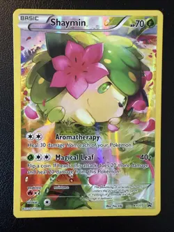 Pokemon TCG Shaymin XY115 Holo Promo Card - Image 1