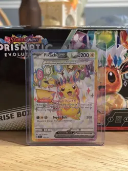Pokemon 2024 SSP En-Surging Sparks Pikachu EX Ultra Rare Card 219/191 - Image 1