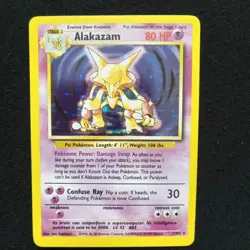 #1 Alakazam 1/102 Base Set Holo Pokemon Card TCG - Image 1