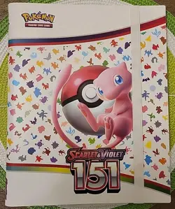 NEW Pokemon TCG Card Game Scarlet & Violet 151 MEW BINDER ONLY - Image 1