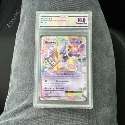 Pokemon Mewtwo-EX Evolutions Holo Rare Card 52/108 EX - Image 1