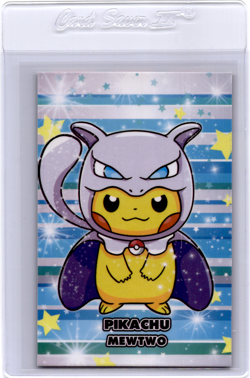 Peruvian Pokemon Card pikachu poncho mewtwo - Image 1