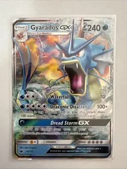 Pokemon TCG Gyarados GX 18/111 Full Art Crimson Invasion Near Mint - Image 1