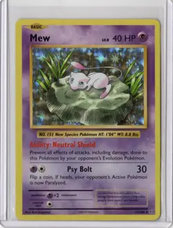 Mew TCG Card 53/108 Holo Rare, XY Evolutions, Near Mint Condition - Image 1