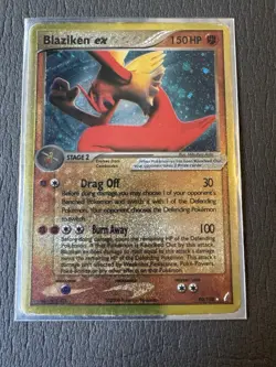 Pokemon TCG Blaziken EX Holo Ultra Rare Card 90/100 - Read Description - Image 1
