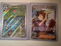Pokemon 2 Card Lot 151 ! Ivysaur IR & Bill's Transfer! - Image 1