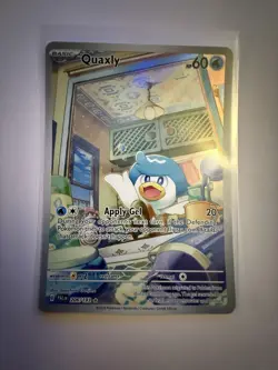 Pokemon TCG Quaxly Card 206/193 Sv02: Paldea Evolved NM Illustration Rare Holo - Image 1
