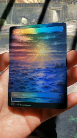 Tundra FOIL Original Dual Land Proxy Playtest Card Custom Fantasy Art Design - Image 2