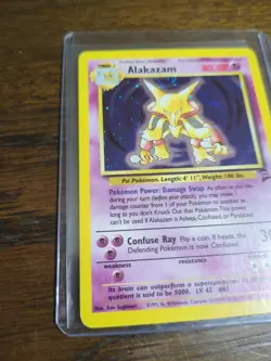 Alakazam 1/130 Base Set 2 Holo Rare Pokemon Card - Image 3