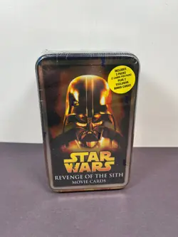 Star Wars Revenge Of The Sith MOVIE CARDS Tin Set Topps 2005 - Image 1