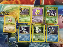 Vintage Pokemon Card Lot WOTC Holo Etc Fire Vaporeon Gyarados Nidoking Lugia - Image 3