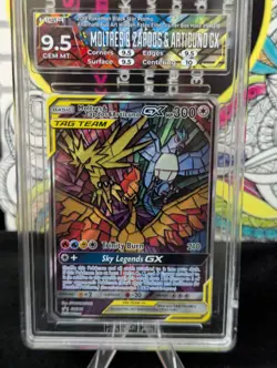 Pokemon TCG Moltres Zapdos Articuno GX Black Star Promo Card - Image 1