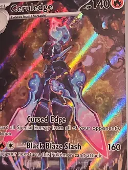 Pokemon TCG Ceruledge 197/191 IR Sv08: Surging Sparks Holo Card Mint Condition - Image 4