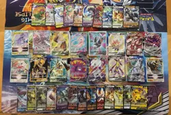 Pokemon Card Lot Full Art Alt Art Fire Mew Eevee Houndoom Pikachu NM/LP 39 Cards - Image 1