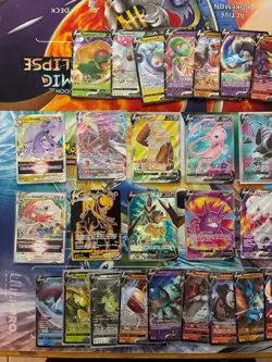 Pokemon Card Lot Full Art Alt Art Fire Mew Eevee Houndoom Pikachu NM/LP 39 Cards - Image 3