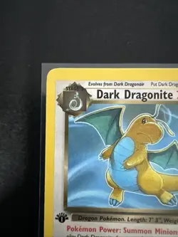 Pokemon Dark Dragonite TCG 1st Edition Non-Holo Card 22/82 - Image 3