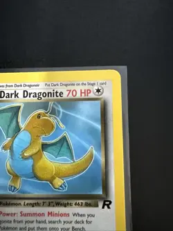 Pokemon Dark Dragonite TCG 1st Edition Non-Holo Card 22/82 - Image 4