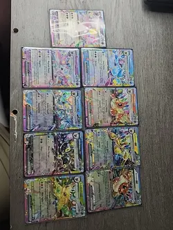 Eeveelutions Ex Lot of 8 and One Stamped Card Pokemon TCG NM - Image 1
