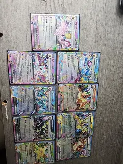 Eeveelutions Ex Lot of 8 and One Stamped Card Pokemon TCG NM - Image 2