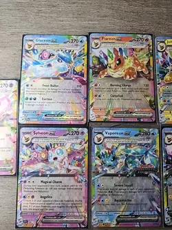 Eeveelutions Ex Lot of 8 and One Stamped Card Pokemon TCG NM - Image 4