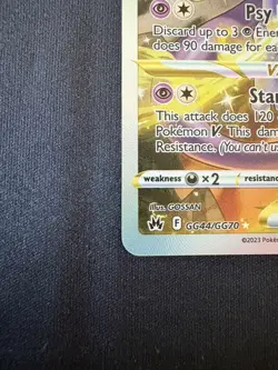 Pokemon TCG Crown Zenith Mewtwo VSTAR Holo Rare Card GG44/GG70 Galarian Gallery - Image 4