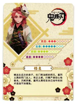 Sabito R GM01009 Demon Slayer Kimetsu no Yaiba Anime card - Image 2