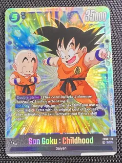 Son Goku : Childhood FB06-119 [Rivals Clash] Secret Rare Dragon Ball Card - NM - Image 1
