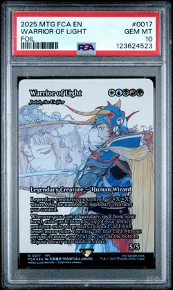 4523 Warrior of Light 2025 MTG Final Fantasy FCA #0017 Foil PSA 10 - Image 1