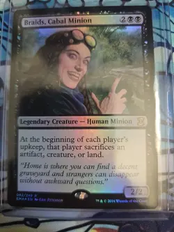 Braids, Cabal Minion x1 - Foil - NM Unplayed - Eternal Masters #82 - Image 1