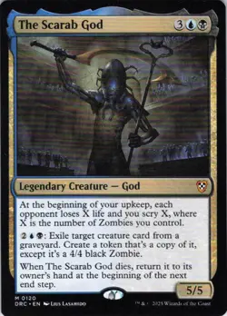 MTG The Scarab God (120) | NM | Commander: Aetherdrift {DRC} - Image 1