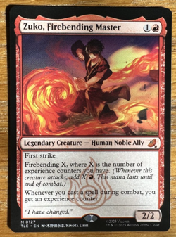 MTG: Avatar: The Last Airbender Eternal-Legal, Zuko, Firebending Master - Image 1