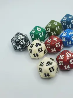 Magic The Gathering - Mix Spindown Life Counter Dice D20 - Mix Lot of 10 - Image 2
