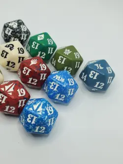 Magic The Gathering - Mix Spindown Life Counter Dice D20 - Mix Lot of 10 - Image 3