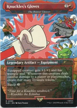 MTG: Secret Lair Drop Series: Knuckles's Gloves: Lightly Played Condition - Image 1