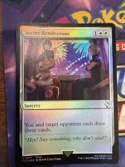 Secret Rendezvous (0218) Foil Commander Final Fantasy MTG NM - Image 1