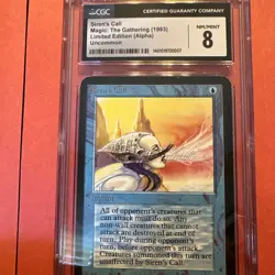 MTG Siren's Call Alpha CGC 8 NM-MINT VINTAGE 1993 Uncommon - Image 1