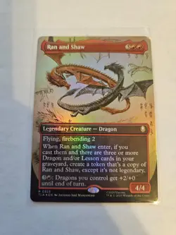 Ran and Shaw Borderless FOIL MTG Avatar: TLA Nm/M - Image 1