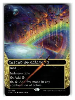 Cascading Cataracts (0005) (Borderless) R Land Normal Edge of Eternities: Stella - Image 1