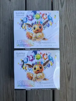 LOT OF 2 Prismatic Evolutions Pokemon Center Exclusive Elite Trainer Box ETB NEW - Image 1