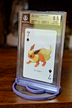 Pokemon 2004 Fire Red Playing Cards | FLAREON 7S Beckett Graded (BGS 9.5) - Image 3