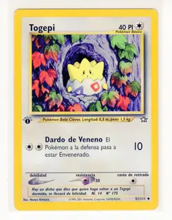 ~ESP~ SPANISH Togepi 1st Edition Neo Genesis Pokemon Card (Z1) - Image 1