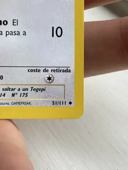 ~ESP~ SPANISH Togepi 1st Edition Neo Genesis Pokemon Card (Z1) - Image 5