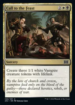 1 x Call to the Feast - NM Eng MTG - Double Masters 2022 - Image 1